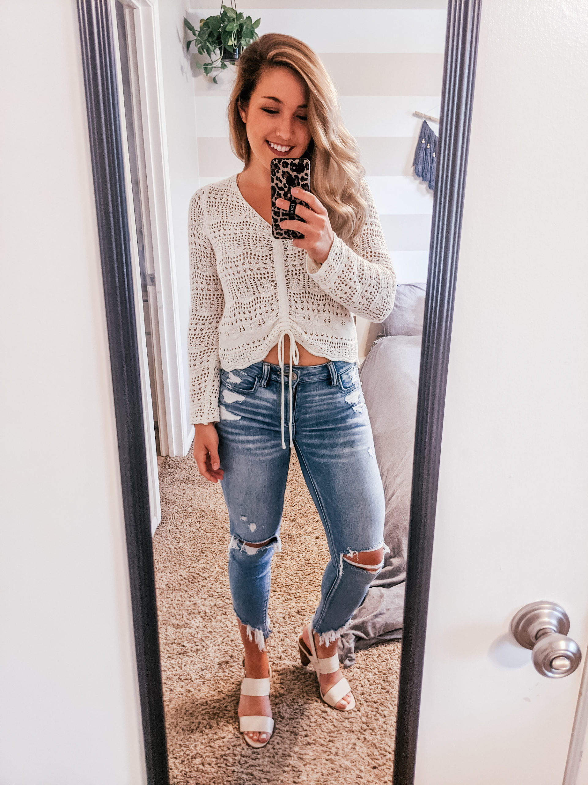 Classy Summer Outfit | gold blouse, cropped jeans and block heels | SAVE  for your next outfit idea and SWIPE for full outfit details To… | Instagram